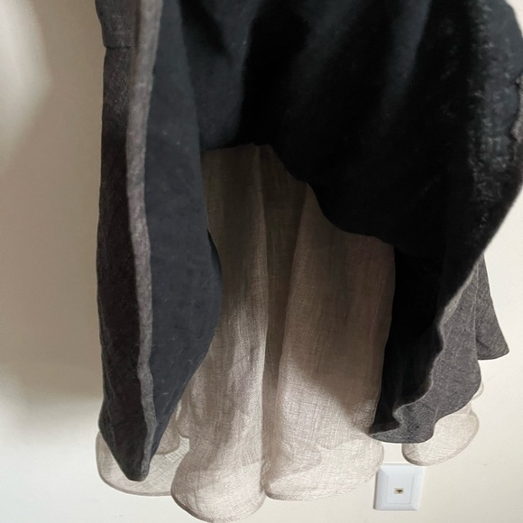 Trista + Tristan Kristine Megrikian Stunning Avante Garde Linen Dress Size 8 EUC - Picture 5 of 16